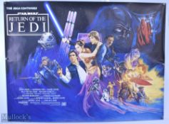 Movie / Film Poster - 1983 Star Wars Return of The Jedi, kept rolled, 40x30", light creases, small