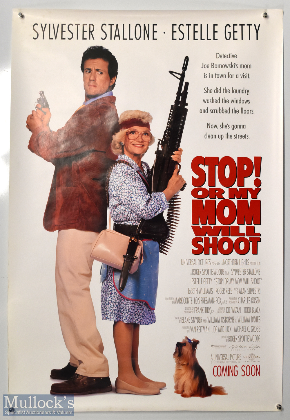 Original Movie/Film Poster - 1992 Stop or My Mom Will Shoot - Sylvester Stallone, kept rolled,