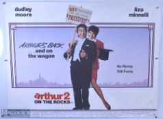 Movie / Film Poster - Arthur 2 On the Rocks, kept rolled, creases apparent - Ex Cinema Stock