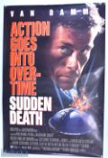 Original Movie/Film Poster - Action Goes into Overtime / Sudden Death 40x30" kept rolled, minor
