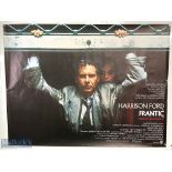 Movie / Film Poster - 1988 Frantic 40x30" approx., Harrison Ford, kept rolled, creasing in