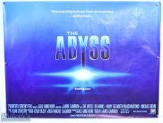 Movie / Film Poster - 1989 The Abyss Coming Soon 30x402 approx, tear to one corner, creases apparent