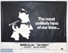 Original Movie/Film Poster - The Front, Woody Allen, 40x30" approx., kept rolled, light creasing,