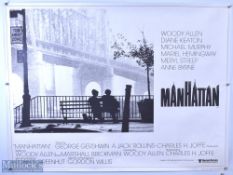 Original Movie/Film Poster -Manhattan - 40x30" approx., Woody Allen, 1979 printed in England,