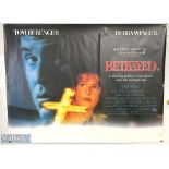 Movie / Film Poster - 1988 Betrayed 40x30" approx., Tom Berenger / Debra Winger, kept rolled,