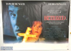 Movie / Film Poster - 1988 Betrayed 40x30" approx., Tom Berenger / Debra Winger, kept rolled,