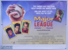 Movie / Film Poster - 1989 Major League A Comedy with bats and balls 40x30" approx., light creases