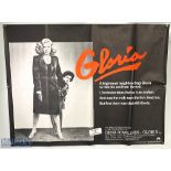 Movie / Film Poster - 1980 Gloria 40x30" approx., kept rolled, creasing in places, folds, printed