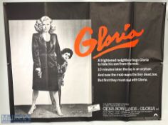 Movie / Film Poster - 1980 Gloria 40x30" approx., kept rolled, creasing in places, folds, printed