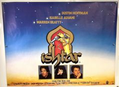 Movie / Film Poster - 1987 Ishtar 40x30" approx., Dustin Hoffman, kept rolled, small tears to top,