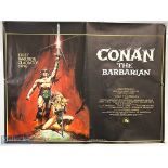 Movie / Film Poster - 1981 Conan The Barbarian 40x30" approx., light folds apparent, kept rolled,