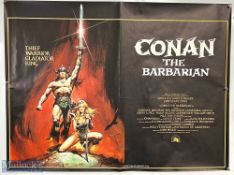 Movie / Film Poster - 1981 Conan The Barbarian 40x30" approx., light folds apparent, kept rolled,
