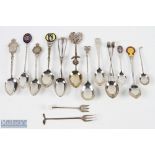 Mixed Selection of assorted Silver Golf Spoons - inc 5x with hallmarks and 6x others with foreign