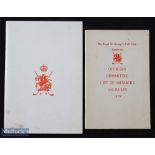 2x Royal St Georges Golf Club Publications to incl The Centenary 1887-1987 in the original