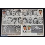 1930s Cricket Autograph Scrapbook: a collection of National and County Teams newspaper cuttings with