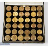 36 Golf Club Brass Buttons a good selection of mixed clubs with noted ones of senior golf society,