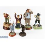 Golf Collectable Figures a collection of resin golf figures to include two from 1998 by Golfing