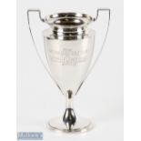 Silver Dahlgren Golf Club Twin Handled Trophy inscribed to front 'From The Dahlgren Golf Club to