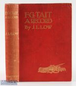 Low, J L signed - "F G Tait - A Record, Being His Life, Letters, And Golfing Diary" 1st ed 1900 in