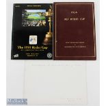 Collection of Ryder Cup Programmes from 1987 signed (3) Rare 1987 VIP Official PGA Ryder Cup