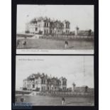 2x Tom Morris St Andrews Golfing Postcards - one publ'd by Fletcher & Son and the other by
