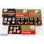 24x Dunlop 65 wrapped golf balls - in 4x various size makers original retail boxes of 6's a mixed