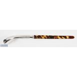 Edwardian Novelty Silver Golf Club Page Turner with faux tortoiseshell blade with fine quality