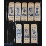 Collection of Carreras "Turf Slides" Cigarette Golf Sports cards c1949 (8) players incl Henry Cotton