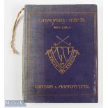 1935/36 Professional Golfers' Co-Operative Association Hard Back Catalogue - original blue and