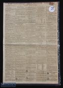1808 The Edinburgh Evening Courant Newspaper St Andrews Golfing Announcement - dated Thursday