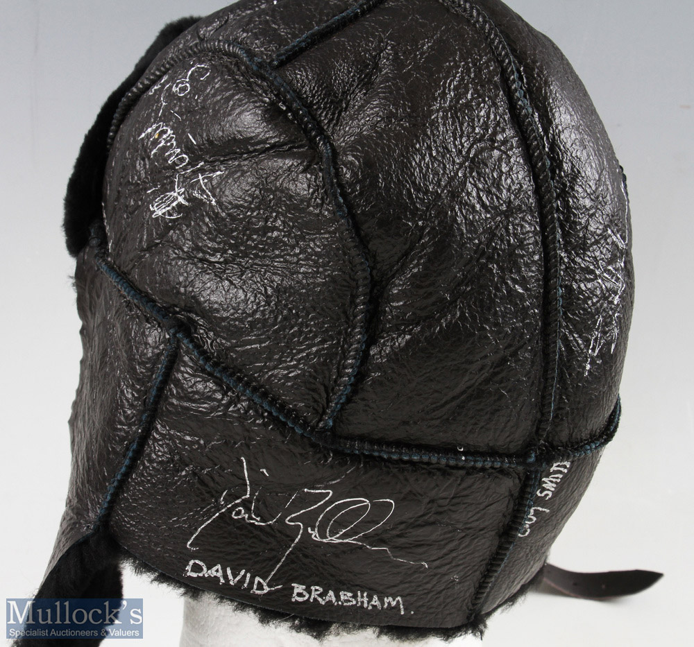 Multi signed Motor Racing 'pilot hat' featuring Johnny Herbert, Martin Brundell, David Brabham, - Image 4 of 4