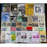 1960-1990 World Speedway programmes, a mixture of over 70 programmes league and cup with noted