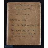 1932-1933 MCC 4th and 5th Test Match Australia Bodyline Tours Scrapbook: with newspaper cuttings and