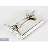 Edwardian Hallmarked Silver Novelty Desk Tidy / Letter Clip hallmarked London 1906 by William &