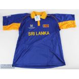 Sri Lanka Cricket Shirt 2003 ICC World Cup Jersey made by worldcricketstore.com Size XXL with tag