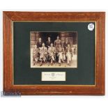 1930/31 University of Liverpool Golf Team Photograph - mf&g c/w gilt slips - overall 17.5" x 21.