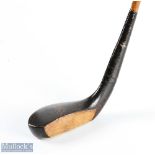 Robert Forgan POWF St Andrews scare neck longnose putter in dark stained beechwood faintly marked to