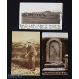 Collection of Tom Morris St Andrews Golfing Postcards (3) St Andrews Links First Teeing Ground New