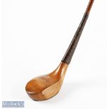Interesting Crosthwaite and Lorimer light stained persimmon bulger driver c1895 - fitted with 43"