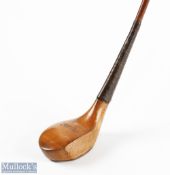 Interesting Crosthwaite and Lorimer light stained persimmon bulger driver c1895 - fitted with 43"