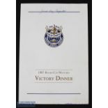 Rare 1987 Ryder Cup (Muirfield Village) Golf Tournament Signed Victory Dinner Menu - signed by