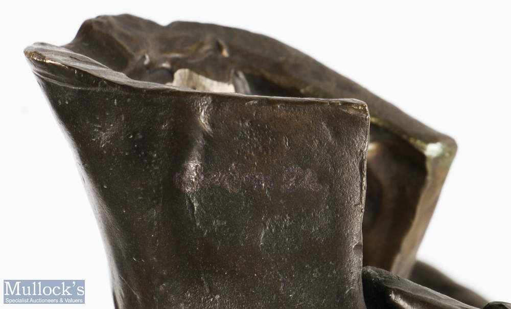 Benson Landes (1927-2013) ARR, 'The Grip' Bronze Golfing Trophy Sculpture depicting two hands - Image 3 of 3