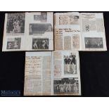 1933-1934 County Cricket Scrapbooks, and England v Australia Test Scrapbooks, homemade books of