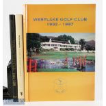 3x Golf Histories Books Westlake Golf Club 1932-1997, Wallasey Golf Club 1891-1991 - limited edition