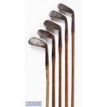 5x Assorted Irons for restoration and repair - to incl Archie Tait of Port Patrick Anderson arrow