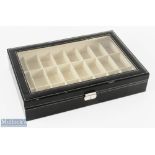 Ideal Golf Ball Display Case -- jewellery/watch case previously used for displaying golf balls