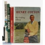 Henry Cotton 3x Open Golf Champion signed books: to incl My Golfing album 1st ed 1959 c/w very