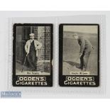 2x Ogden's Tabs Cigarette Real Photograph Scottish Players/Clubmakers Golf Cards c1901 -Ben