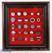Collection of 25x early and some rare Golf Club Enamel Members Pin Badges incl Overseas - mostly