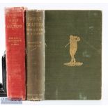 2x Henry Cotton Signed Personal Library Early Classic Golf Books and letter (3) - George W Beldam "